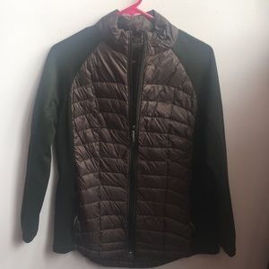 Purple and black jacket